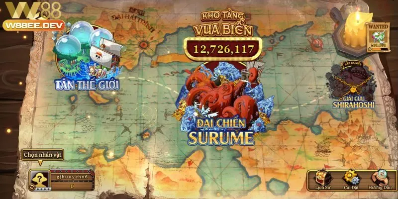 Tổng quan về kho báu đại hành trình W88